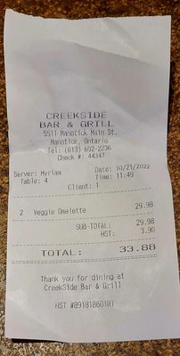 CreekSide Bar & Grill Manotick by null