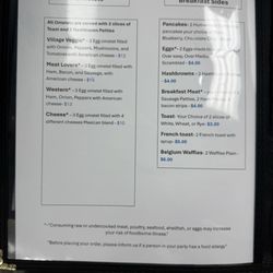 Village Bakery & Cafe - Menu