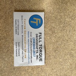 General Driveshaft Service - Was told by the person at the desk that he moved to Idaho, here's his contact.