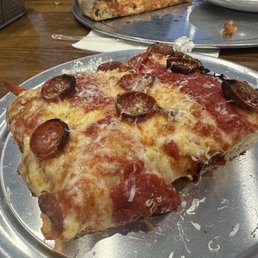 Old world pepps on this tasty, generous, perfectly priced slice of pizza.