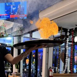OPA! - Flaming Saganaki appetizer