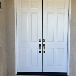 Exterior outside entrance of Weger Painting - After touchup - Oak Hills, California Exterior outside entrance of Weger Painting - After touchup - Oak Hills, California
