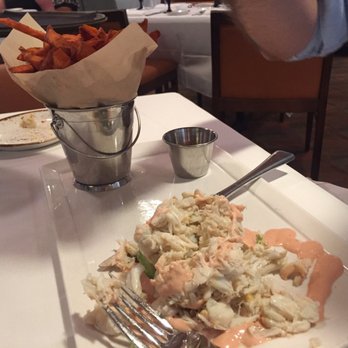 Sea Salt - Avocado stuffed lump crab- seeet potato fries were great - Seafood Near Me - Naples, Florida Sea Salt - Avocado stuffed lump crab- seeet potato fries were great - Seafood Near Me - Naples, Florida