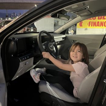 CardinaleWay Hyundai - Glendora - Kiddo was happy to try the car out! - Auto Repair Near Me - Glendora, California