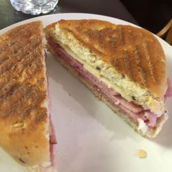 The Village Bean Coffee House - Ham and double cheddar sandwich
