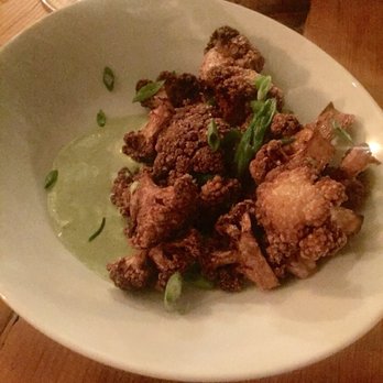 The Dapper Goose - Cauliflower with Green aioli - New American Near Me - Buffalo, New York