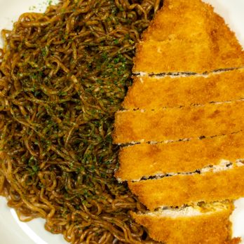 Don Don - Yakisoba with a chicken cutlet, yummy! - Ramen Near Me - Cary, North Carolina Don Don - Yakisoba with a chicken cutlet, yummy! - Ramen Near Me - Cary, North Carolina