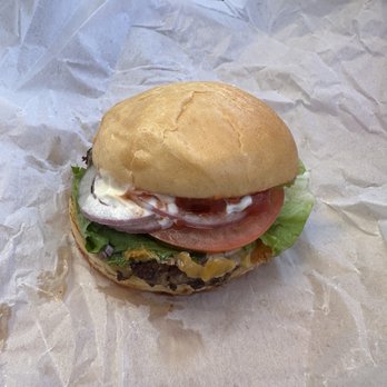 John's Marketplace - Deluxe single burger - Beer, Wine & Spirits Near Me - Portland, Oregon