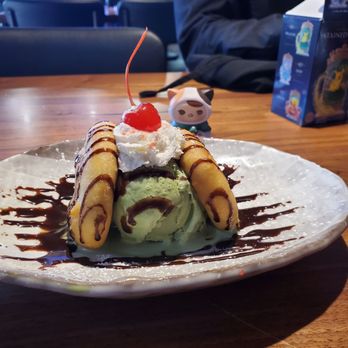 Kuu Sushi - mochi pancake (green tea flavor for ice cream) - Japanese Near Me - Ventura, California Kuu Sushi - mochi pancake (green tea flavor for ice cream) - Japanese Near Me - Ventura, California