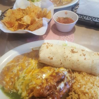Toledo's Mexican Restaurant - Clovis - Large Combination Plate with Burrito, Enchilada and Tamale - Mexican Near Me - Clovis, California