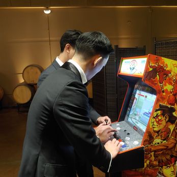 Palm Event Center In the Vineyard - Unique to our wedding, we hired Good Events to provide some arcade games, which were placed in the Estate Room to create a fun activity room - Venues & Event Spaces Near Me - Pleasanton, California Palm Event Center In the Vineyard - Unique to our wedding, we hired Good Events to provide some arcade games, which were placed in the Estate Room to create a fun activity room - Venues & Event Spaces Near Me - Pleasanton, California