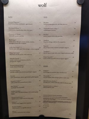 Menu photo 3 Wolf at Nordstrom NYC New York, NY Menu photo 3 Wolf at Nordstrom NYC New York, NY