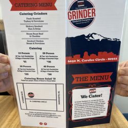 Grinder Sandwich - Catering menu