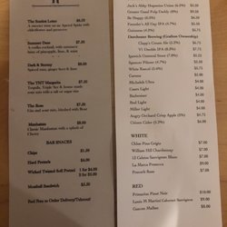 Town House Tavern - Menu
