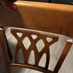 Top of chair came apart Top of chair came apart