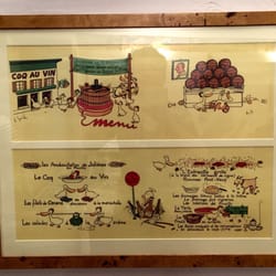 Le Coq à Juliénas - Julienas, le 17/10/1935, déjeuner pour fêter le 1000eme numéro du Canard Enchaîné