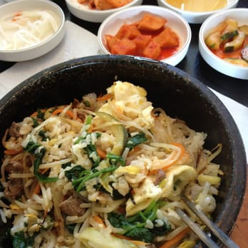 Hoban Korean Restaurant - Dolsot bibimbop with fiery red sauce and crunchy rice at the bottom - Korean Near Me - Eagan, Minnesota Hoban Korean Restaurant - Dolsot bibimbop with fiery red sauce and crunchy rice at the bottom - Korean Near Me - Eagan, Minnesota
