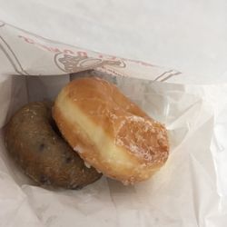 Blueberry and Honey glazed donuts