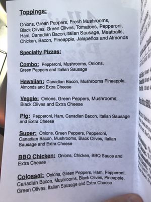Menu photo 7 Ally's Pizza Clearfield, UT