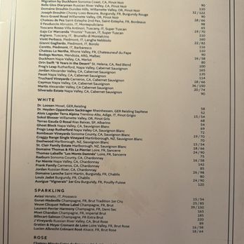 Willow & Ivy - Wine list - New American Near Me - Boston, Massachusetts Willow & Ivy - Wine list - New American Near Me - Boston, Massachusetts