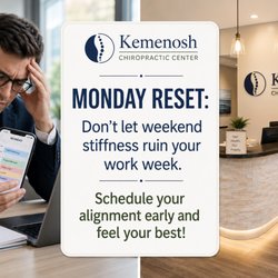 Matthew Kemenosh, DC - Kemenosh Chiropractic Center - New week, fresh start, South Jersey! Did your active weekend leave you with tight shoulders, a stiff lower back, or a nagging.