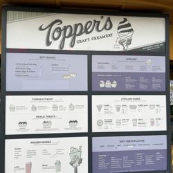 Topper's Creamery - Menu