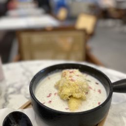 durian milk pudding
