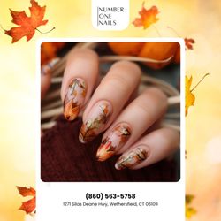 Number One Nails - Fall fashion isn't complete without autumn nails!  We're here to help you look your best. Book your visit now!