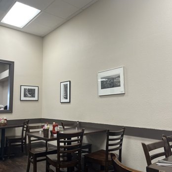 MJ's Downtown Cafe & Bakery - Back of the seating area - American Near Me - Brentwood, California MJ's Downtown Cafe & Bakery - Back of the seating area - American Near Me - Brentwood, California