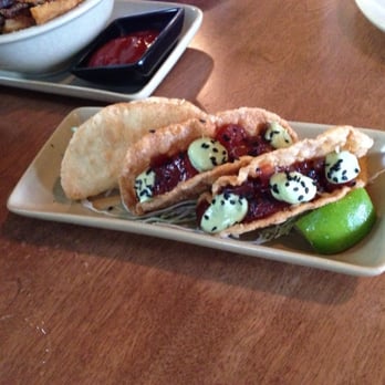 Monkeypod Kitchen - Ahi poke tacos - Hawaiian Near Me - Kapolei, Hawaii Monkeypod Kitchen - Ahi poke tacos - Hawaiian Near Me - Kapolei, Hawaii