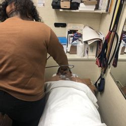 David Cohen, DC - Neck treatment on a work comp
