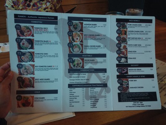 Menu photo 6 Tanaka Ramen College Station, TX