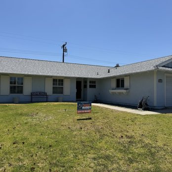 Roof Buddy - Completed roof with Roof Buddy sign. - Roofing Near Me - Los Angeles, California Roof Buddy - Completed roof with Roof Buddy sign. - Roofing Near Me - Los Angeles, California