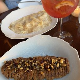 Lobster Triangoli 10/10 Steak "Magazzino" 10/10 Sanzese Spritz Cocktail 5/10 Lobster Triangoli 10/10 Steak "Magazzino" 10/10 Sanzese Spritz Cocktail 5/10