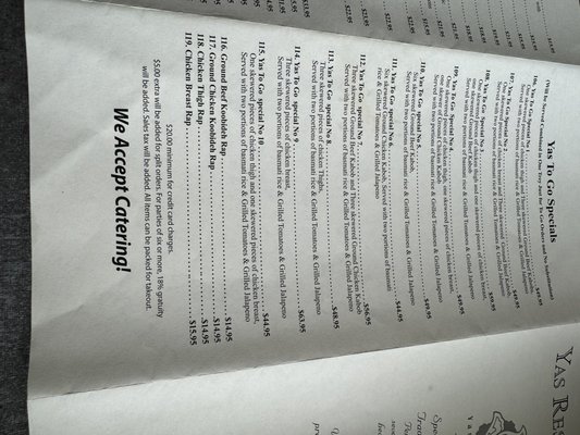 Menu photo 6 Yas Restaurant San Jose, CA Menu photo 6 Yas Restaurant San Jose, CA