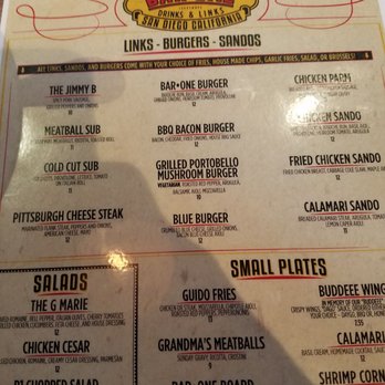 Bar One - Gastropubs Near Me - San Diego, California