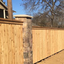 Ranchers Pipe & Steel - Top Cap and Trim to finish a straight line of Wood Privacy