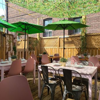 Aviv Immigrant Kitchen - Back Patio - Mediterranean Near Me - Toronto, Ontario