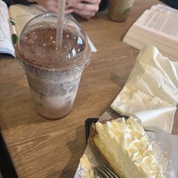 Iced Chocolate Latte and Lemon Tart Iced Chocolate Latte and Lemon Tart