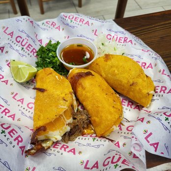 La Guera Street Tacos - Queso birria tacos - Mexican Near Me - Arlington, Texas