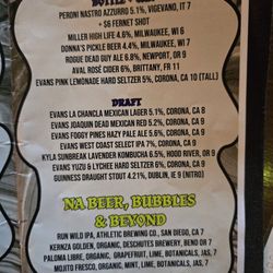 Umbrella Taco - Beer and non alcoholic drinks