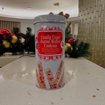 Trader Joe's - Candy Cane Baton Wafer Cookies. - Grocery Near Me - Queens, New York Trader Joe's - Candy Cane Baton Wafer Cookies. - Grocery Near Me - Queens, New York