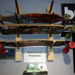 The Board Room Skate Shop - Employee parking at The Board Room in Red Hook, NY.