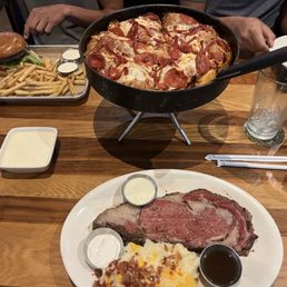 Prime Rib* Half & Half Deep Dish - Large Classic Cheeseburger* Prime Rib* Half & Half Deep Dish - Large Classic Cheeseburger*
