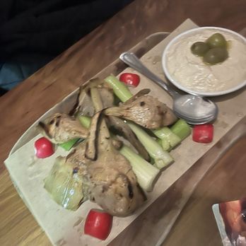 Seasons 52 - Artichoke hummus dip - New American Near Me - Paramus, New Jersey