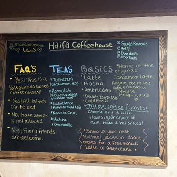Haifa Coffeehouse - Coffee & Tea Near Me - Carmel-by-the-Sea, California