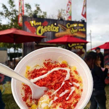 Alameda County Fair - Hot Cheeto corn in a cup - Festivals Near Me - Pleasanton, California