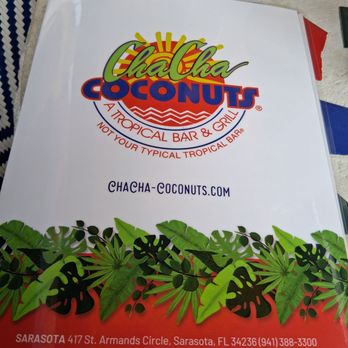 Cha Cha Coconuts - Menu - Bars Near Me - Sarasota, Florida