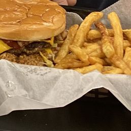 Chili cheeseburger slaw and fries