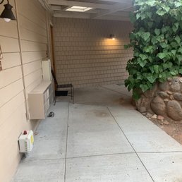 Walkway to our room